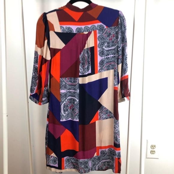 NWT Anthropologie Maeve Taryn Patchwork Shift Dress 0 - Picture 6 of 10